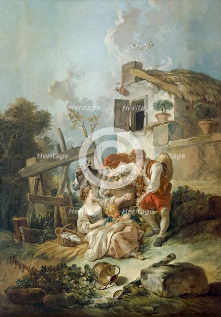 'The Exchange of Produce', 1768. Artist: Francois Boucher.