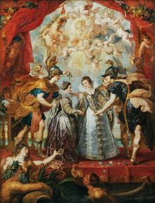 The Exchange of the Princesses at the Spanish Border. (The Marie de Medici Cycle). Artist: Rubens, Pieter Paul (1577-1640)