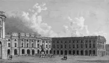 The Exchange and Nelson's Monument, Liverpool c1830s. Creator: Edward Francis