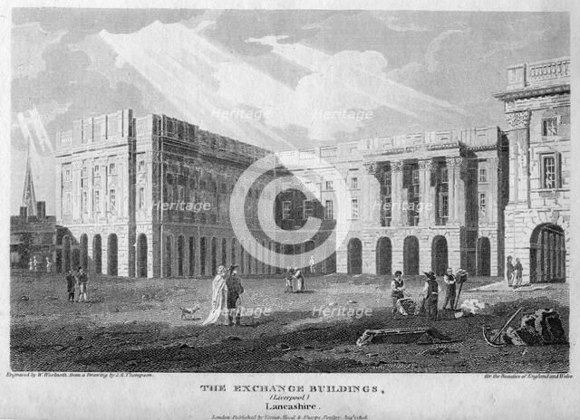 The Exchange Buildings, (Liverpool), Lancashire, August 1808. Artist: Unknown