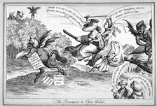 The excursion to Cain Wood 1771. Artist: Anon