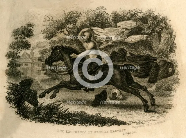 'The Excursion of George Harvest', 1821. Creator: J Chapman.