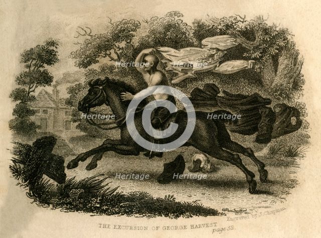 'The Excursion of George Harvest', 1821. Creator: J Chapman.