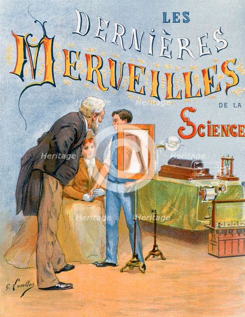 The examination of a childs arm by radiography, 19th century. Artist: Gustave Francois Lasellaz