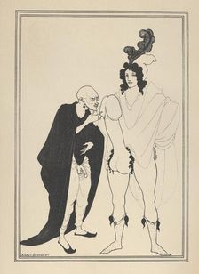 The Examination of the Herald, for "The Lysistrata of Aristophanes", ca. 1926. Creator: Aubrey Beardsley