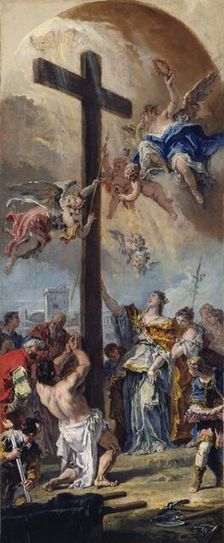 The Exaltation of the True Cross, 1733. Creator: Sebastiano Ricci