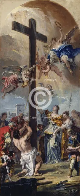 The Exaltation of the True Cross, 1733. Creator: Sebastiano Ricci.
