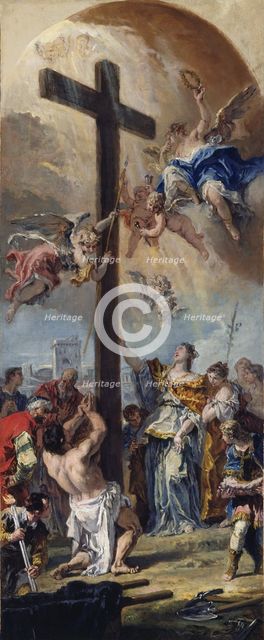 The Exaltation of the True Cross, 1733. Creator: Sebastiano Ricci.