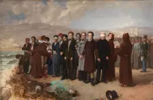 The Execution by Firing Squad of Torrijos and his Companions on the beach at Málaga, 1888. Creator: Antonio Gisbert