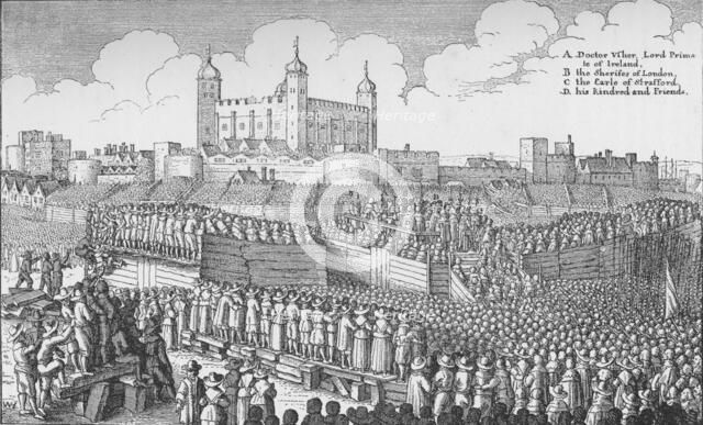 The execution of the Earl of Strafford on Tower Hill, London, 12 May 1641 (1903). Artist: Unknown.