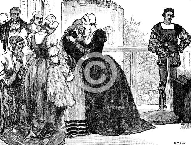 The execution of Anne Boleyn, 1536. Artist: Unknown