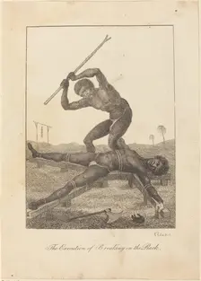 The Execution of Breaking on the Rack, 1793. Creator: William Blake