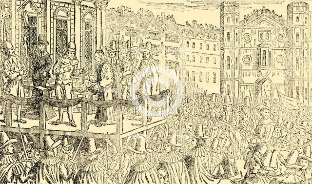 'The Execution of Charles I. in Whitehall, 30th January 1649', c1930. Creator: Unknown.