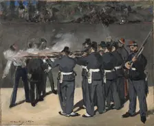 The Execution of Emperor Maximilian, 1867. Creator: Edouard Manet