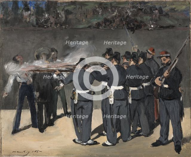 The Execution of Emperor Maximilian, 1867. Creator: Edouard Manet.