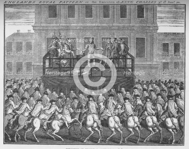 The execution of King Charles I, 30 January 1649, c1735 (1903). Artist: Unknown.