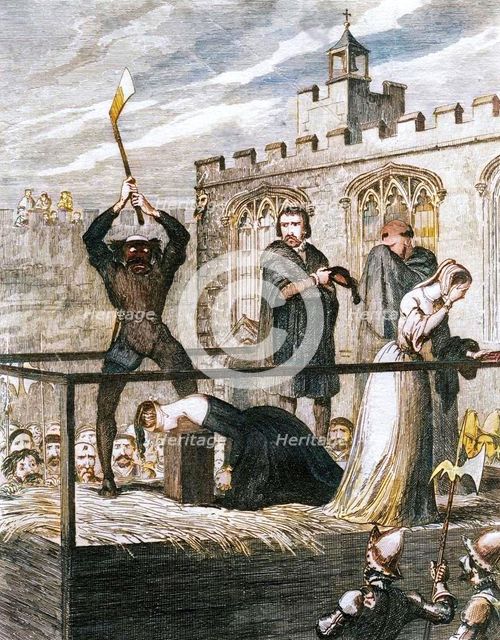 The execution of Lady Jane Grey, 1554 (1840).  Creator: George Cruikshank.