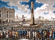 The Execution of Louis XVI in the Place de la Revolution on 21 January 1793, 1790s