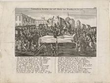 The Execution of Louis XVI on 21 January 1793, 1793. Artist: Anonymous