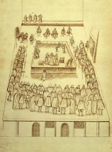 The execution of Mary, Queen of Scots, 1587. Creator: Robert Beale