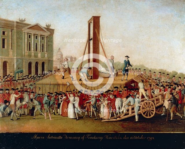 The Execution of Marie Antoinette on October 16, 1793, Late 18th cent..