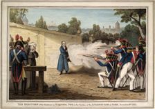 The Execution of Marshal Michel Ney near the Luxembourg Garden on 7 December 1815, 1816. Artist: Goubaud, Innocent Louis (1780-1847)