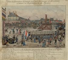 The execution of Robespierre and his supporters on 28 July 1794. Artist: Anonymous