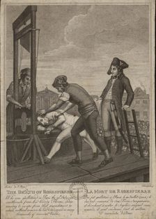 The execution of Robespierre on 28 July 1794, 1794