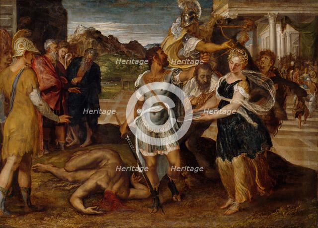 The Execution of St John the Baptist, 16th Century. Creator: Lambert Sustris.