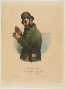 The Execrable Assassin Contemplates his Horrible Assault..., 1832–59. Creator: Charles Joseph Traviès de Villers