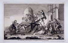 The Exercise of See Saw Vauxhall Gardens, Lambeth, London, c1745. Artist: Anon