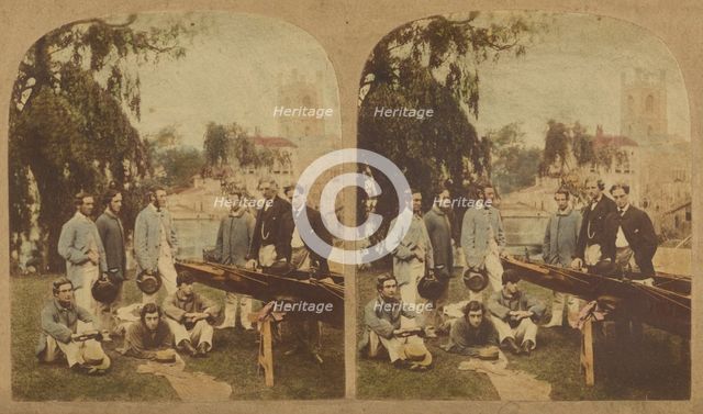 The Exeter College Boat Club Crew. Henley Regatta. 1858. Creator: SE Poulton.