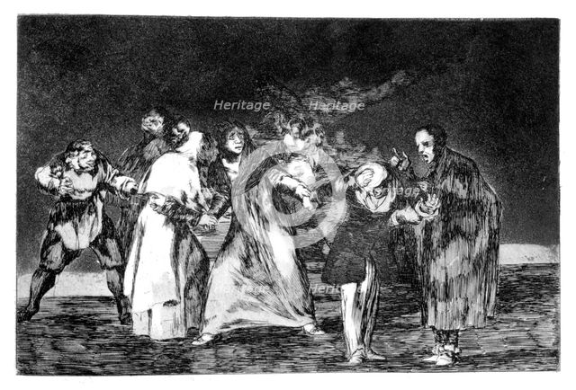 'The exhortations', 1819-1823. Artist: Francisco Goya