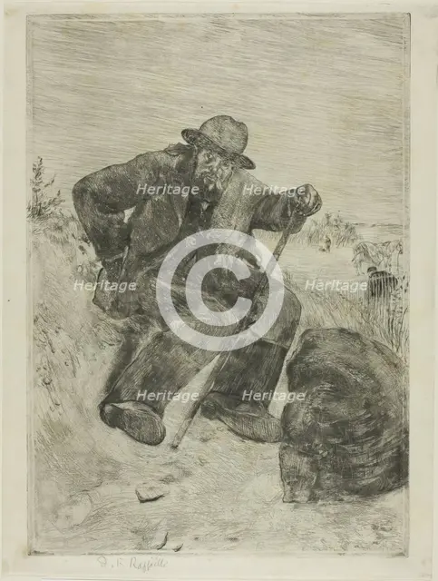 The Exhausted Ragpicker, 1880. Creator: Jean Francois Raffaelli.