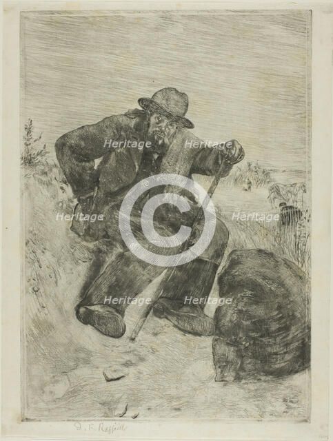 The Exhausted Ragpicker, 1880. Creator: Jean Francois Raffaelli.