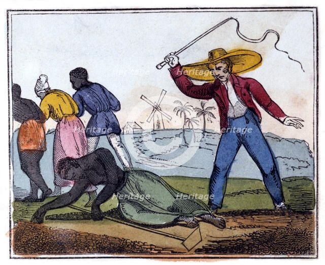 'The Exhausted Slave Whipped', 1826. Artist: Unknown