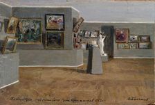 The Exhibition of the Union of Russian Artists, 1912. Creator: Vyacheslav Pavlovich Bychkov