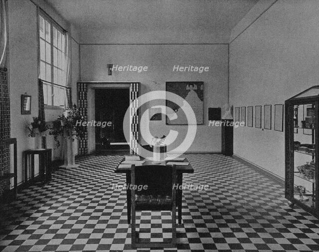 The exhibition room of the Wiener Werkstätte at the 1907 International Art Exhibition in...1907. Creator: Anonymous.