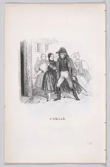 The Exiled from The Complete Works of Béranger, 1836. Creator: Auguste Raffet
