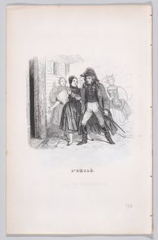 The Exiled from The Complete Works of Béranger, 1836. Creator: Auguste Raffet