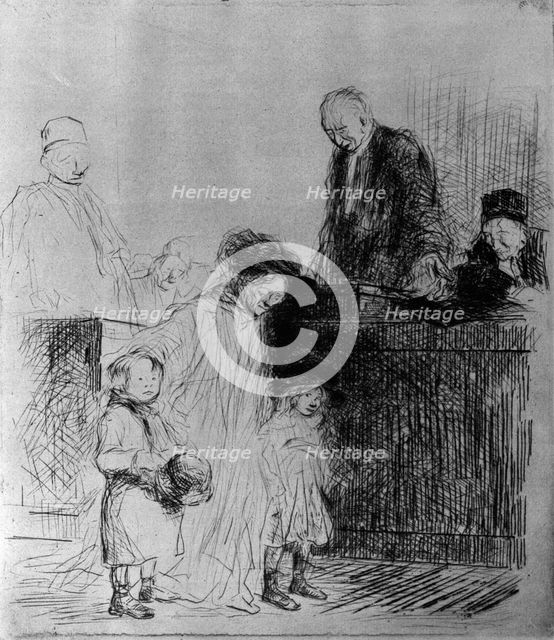 'The Exit of the Audience', 1925.Artist: Jean Louis Forain