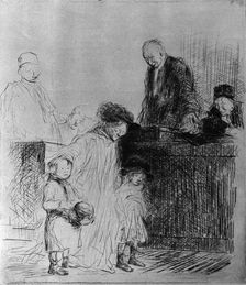 The Exit of the Audience 1925.Artist: Jean Louis Forain