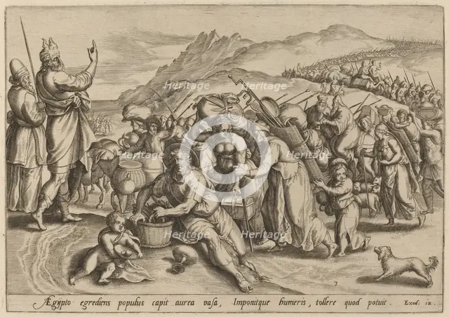 The Exodus from Egypt, 1585. Creator: Johann Sadeler I.