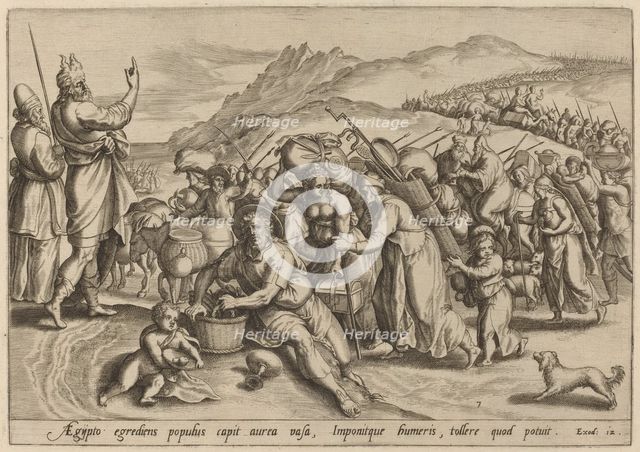 The Exodus from Egypt, 1585. Creator: Johann Sadeler I.