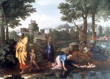 The Exposition of Moses 1654. Artist: Nicolas Poussin