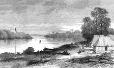 The Expedition against the Malays: Camp at Passir Salak, Perak River, 1876. Creator: Unknown