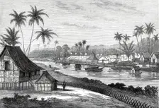 The Expedition against the Malays: View of the Encampment, Bandar Bahru...1876. Creator: Unknown