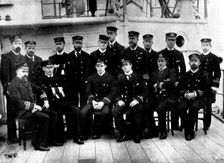 The Expedition against the Sierra Leone Insurgents: officers of H.M.S. "Fox", 1898. Creator: Unknown