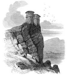 The Expedition to Abyssinia: castle between Mai Wahiz and Ad Abaga, 1868. Creator: Unknown