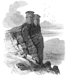 The Expedition to Abyssinia: castle between Mai Wahiz and Ad Abaga, 1868. Creator: Unknown